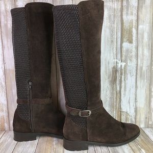 Womens Brown Suede Fabianelli Tall Riding Boots 7